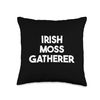 Irish Moss Gatherer Throw Pillow, 16x16, Multicolor