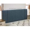 CROWNBEDSUK QUALITY PORTOBELLO CHENILLE HEADBOARD 2ft6,3ft,4ft,4ft6,5ft,6ft (4FT SMALL DOUBLE, Aqua)