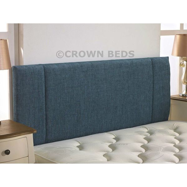 CROWNBEDSUK QUALITY PORTOBELLO CHENILLE HEADBOARD 2ft6,3ft,4ft,4ft6,5ft,6ft (4FT SMALL DOUBLE, Aqua)