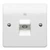 Mk K3521WHI 1-Gang TV/FM Co-Ax Socket