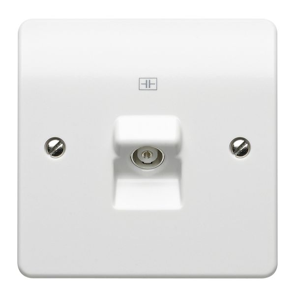 Mk K3521WHI 1-Gang TV/FM Co-Ax Socket