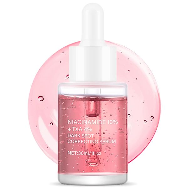 Dark Spot Corrector Serum, 10% Niacinamide+ 4% Tranexamic Acid Serum, Dark Spot Remover for Face, Dark Spot Serum for Hyperpigmentation, Even Skin Tone, Fade Acne Marks, 30ml