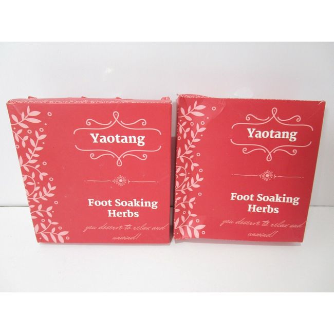 2 PACK- Yaotang Herbal Foot Soaking Foot Bath Herbs 20 packets - *READ MORE*