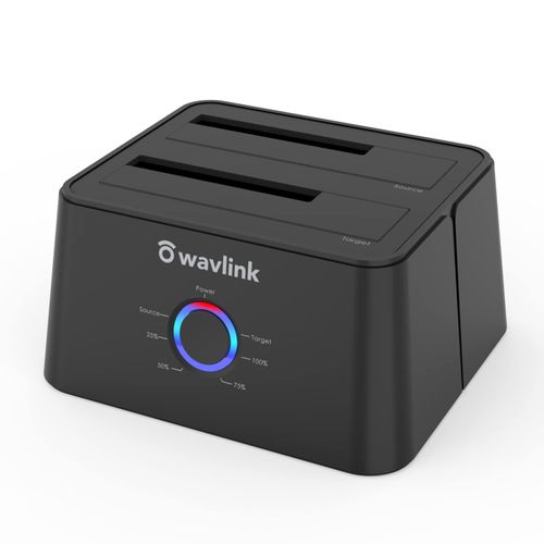 ha-dodoraibudokkingusute-syon USB 3.0 to SATA, Wavlink Dual Bay External ha-dodyisukudokkuohurainkuro-n Backup Function for 2.5/3.5/HDD SSD SATA & # x2160;/& # x2161;/& # x2162; Support 2 X 8 TB and UASP
