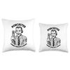 Podcaster Chaos Content Funny Podcast Host Retro Microphone Throw Pillow