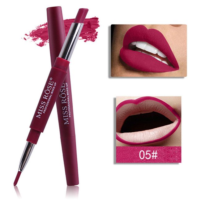 MISSROSE Double-end Lasting Lipliner Waterproof Lip Liner Stick Pencil 8 Color