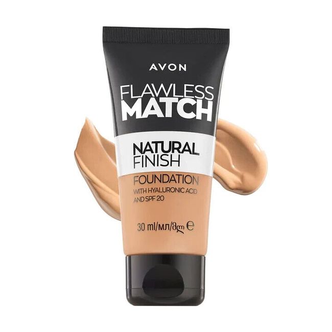 Avon Flawless Match Natural Finish Liquid Foundation SPF20 | 125G WARM IVORY