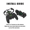 EXknight Leverback FPS Paddles Attachment, Back Buttons Gaming Paddles for PS5 Controller (Black)