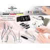 Foot Care Device with 30-Piece Universal Diamond Grinder Set