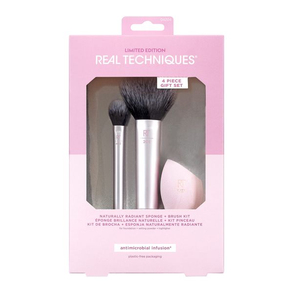 Edición Limitada HOLIDAYS: Naturally Radiant Sponge + Brush Kit