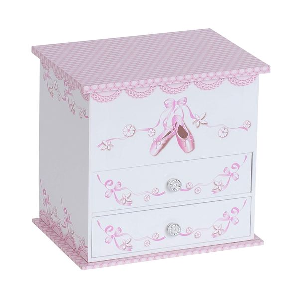 Mele & Co. Angel Ballerina Music Jewelry Box for Girls, Necklace and Earring Organizer