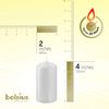 Bolsius pillar Candles Regular, white, pack of 4