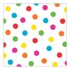 Bright Polka Dot Backdrop Banner ( 6 Ft. X 6 Ft) Plastic.