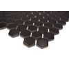 MOS11A-0311 Hexagonal Mosaic Tile Ceramic Mini Black Matt Shower Back Wall Tile Bathroom Tile