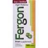 Fergon High Potency Iron Highly Soluble & Easily Digested, 27 mg Iron, 100 Tablets