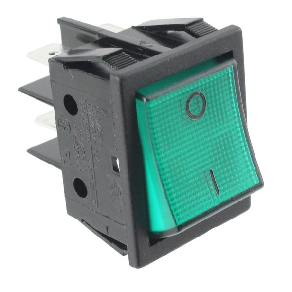 Lincat Genuine On/Off Green Rocker Switch (4 Terminal)
