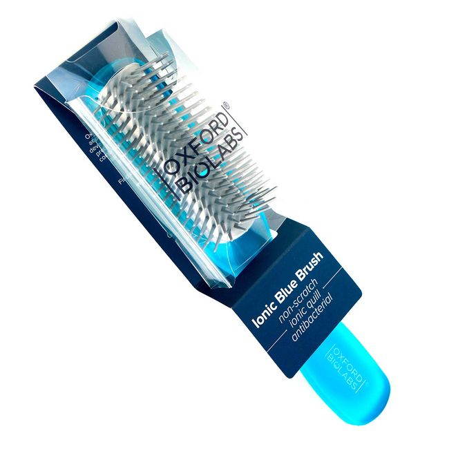 Oxford Biolabs Ionic Hair Brush - Protects Your Hair Daily - Antistatic Half Radial & Non-scratch - Ionic Quill Brush - by Kent