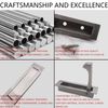 ZelongChen 2Pcs Sturdy Flush Mount Door Pulls Useful Metal Pocket Door Handle Smooth Concealed Embedded Door Pulls for Drawer,Wardrobe