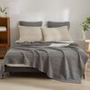 PHF 100% Cotton Waffle Weave Blanket King Size for Bed, Lightweight Washed Co...