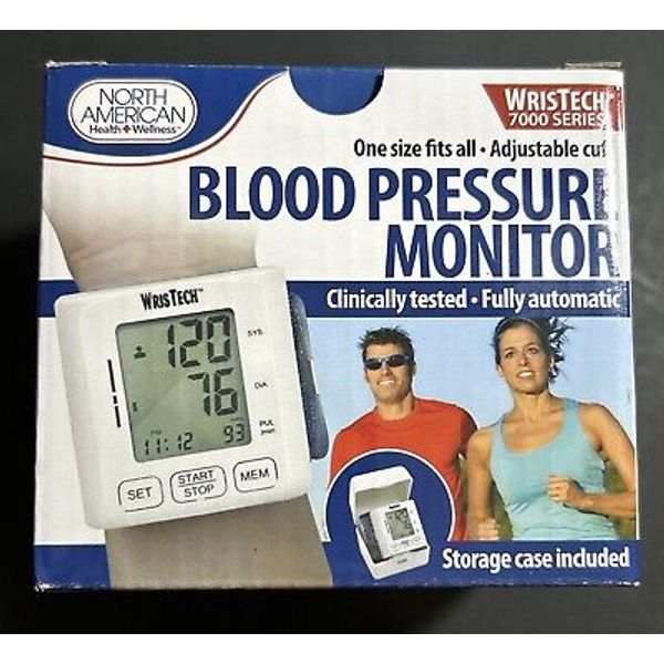 North American Health WristTech Blood Pressure Monitor Automatic Cuff 7000