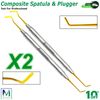 FILLING INSTRUMENTS ANTERIOR PLASTIC COMPOSITE DENTAL TITANIUM TOOLS *SET OF 2*