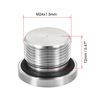 sourcing map Stainless Steel Inner Hex Head M24x1.5 Pipe Fitting Plug with Seal Ring for Terminate Pipe Ends 2Pcs