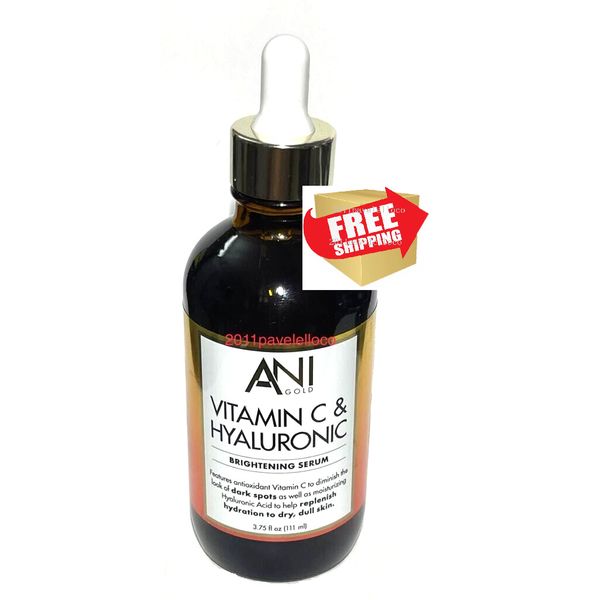 ANI Gold Vitamin C & Hyaluronic Acid * Brigthening Serum 3.75 fl oz