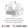 Ram-Mount RAM-201 mounting kit - Mounting kits (340.2 g).