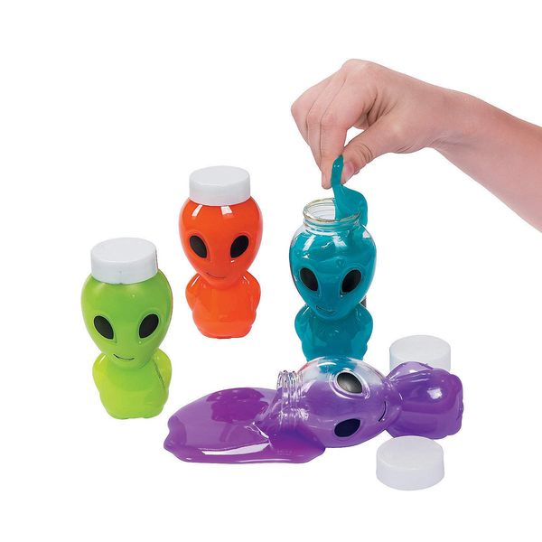 Fun Express - Alien Character with Slime - Toys - Active Play - Dough & Putty & Slime Toys - 12 Pieces