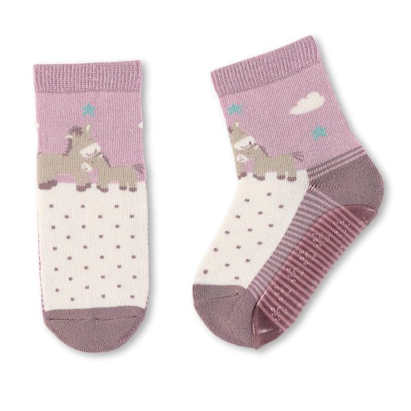 Sterntaler Mädchen-Söckchen, Fliesen Flitzer Air, Pferd-Motiv, Alter: 3 - 4 Jahre, Größe: 25/26, Helllila, 8152083.0