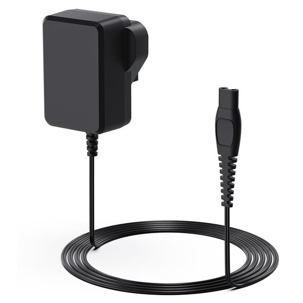 15V Shaver Charger Adapter for Philips Norelco 3000 5000 7000 9000 Series HQ8505 HQ8830 Electric Shaver,Multifunctional Razor Beard Trimmer Power Supply,Shaver Charger Cable Replacement Head【2 Packs】