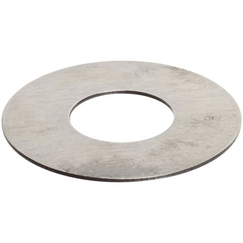 Steel Round Shim, Matte Finish, Full Hard Temper, 0.125" Thickness, 1" ID, 1-1/2" OD (Pack of 10)