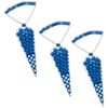 amscan Royal Blue Polka Dot Plastic Cone Bags-10 Pcs
