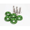 Vms License/Fender Washers/Bolt Set of 5 , green
