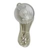Tibelec 163890 Netzkabel mit Stecker und rundem Schalter, transparent