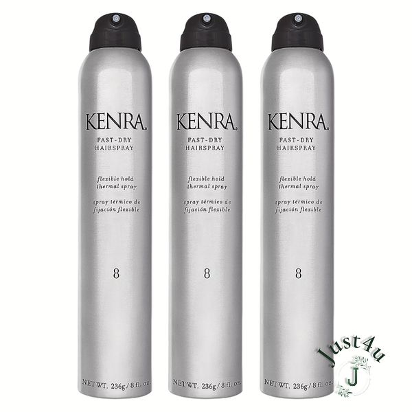 Kenra Fast - Dry #8 Hairspray, 8oz. (3PACK)