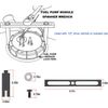 Universal Fuel Tank Lock Ring Tool + Adjustable Fuel Pump Module Spanner Wrench