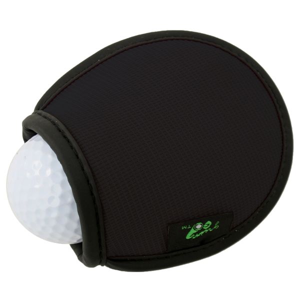 ProActive Sports Green Go Waterproof, Pocket Golf Ball Washer/Cleaner, Black