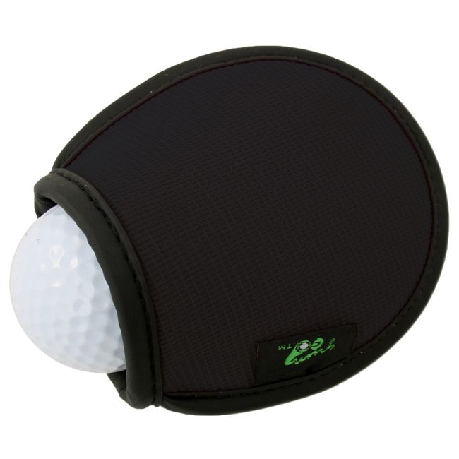 ProActive Sports Green Go Waterproof, Pocket Golf Ball Washer/Cleaner, Black