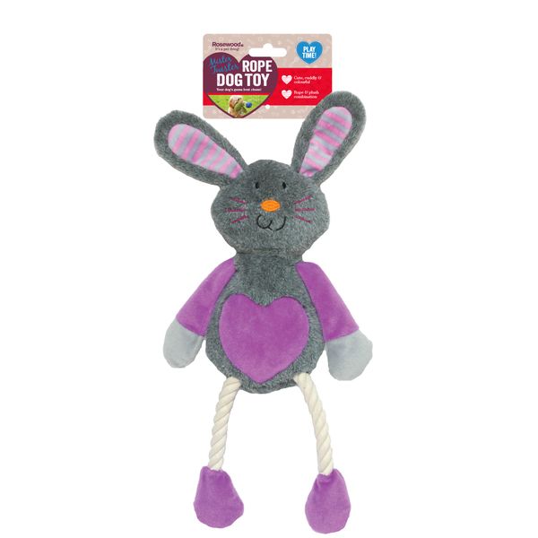 Rosewood Ruby Rabbit Dog Toy, multi-colour