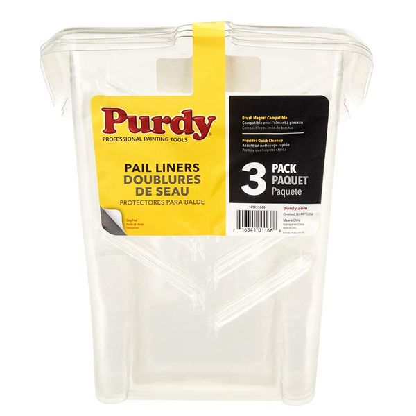 Purdy Pail-Einlagen, transparent, 21 x 21 cm, 3 Stück