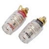 fasient1 Speaker Connection Binding Post Socket, 4 mm Binding Post Banana Plug Socket Amplifier Speaker Banana Jack Connection Socket Pack of 10