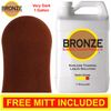 BRONZE - VERY DARK 1 GALLON Spray Tan Solution Liquid Tanner Mist + Tanning Mitt