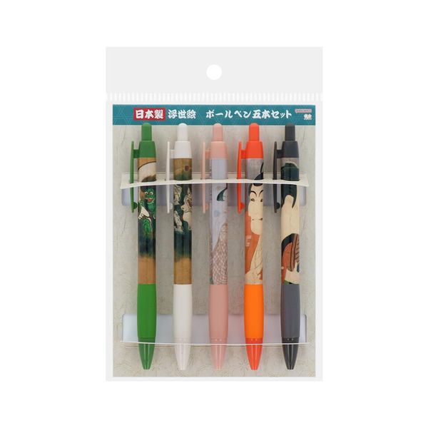 Sunstar Bungu S4597494 Ballpoint Pen Set, Ukiyo-e, Persons