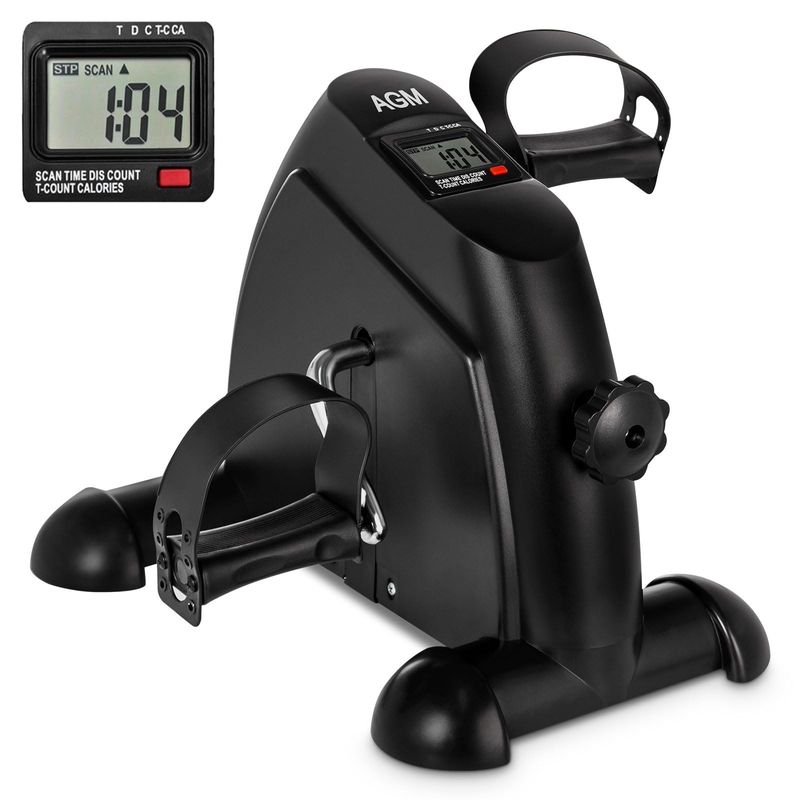 Mini Exercise Bike, AGM Under Desk Bike Pedal Exerciser Foot Cycle Arm ...