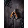 Gentlemen's Hardware Multitools No. 627 Wood Handled Plier Multi-Tool, 12-in-1, Titanium Finish