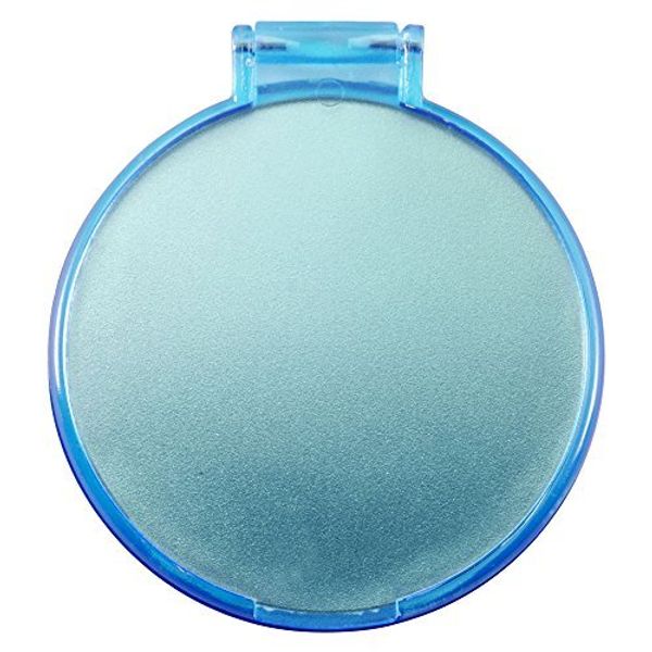 eBuyGB Compact Vanity Handbag Mirrors Folding Cosmetic Mirror Toiletry Bag, Blue, Pack of 10