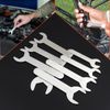 Ultra Thin Hex Spanner Set of 12 Short Type Single Open End Mini Wrench Set 2mm Thickness Single Open End Spanner