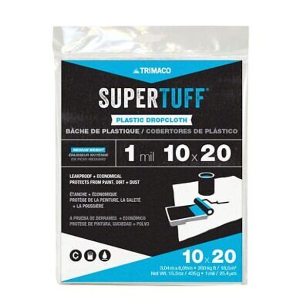 03306 Supertuff Plastic Drop Cloth 10feet X 20feet