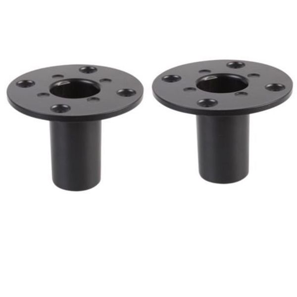 2 x Pulse 35mm metal internal speaker top hat tophat speaker stand pole mount